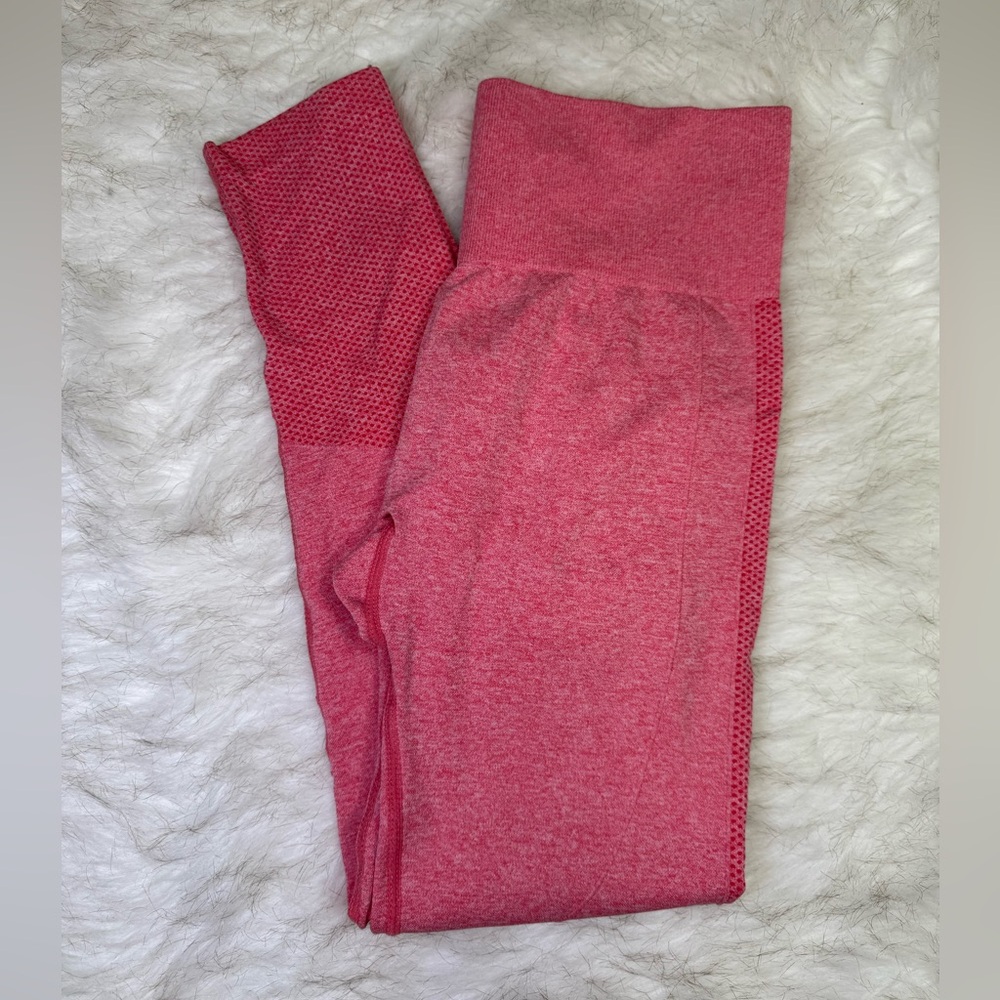 SHEIN Pink High-Waist Leggings with Seamless Design